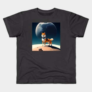 Shiba Inu to the Moon Kids T-Shirt